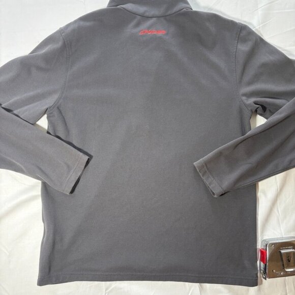 Men's Spyder Quarter-Zip Sweatshirt Gray Mock Neck - size S - Picture 3 of 8